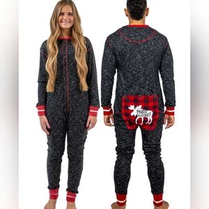 LAZY ONE MOOSE CABOOSE UNISEX ONESIE